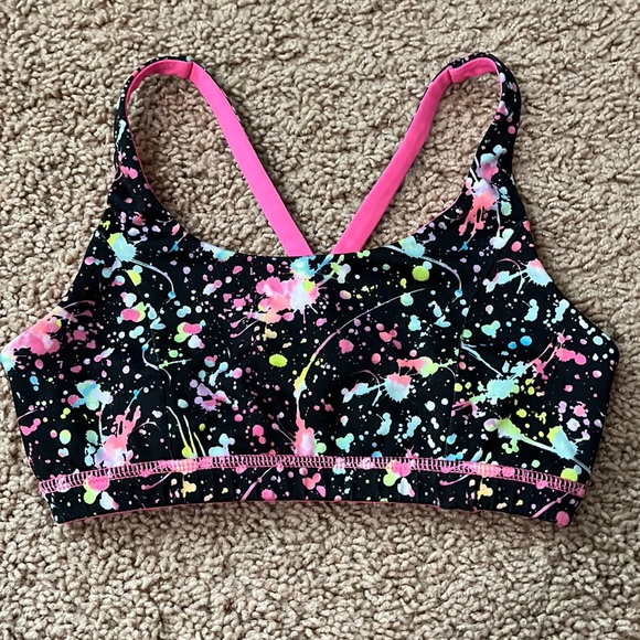 Justice Other Irks Justice Splatter Paint Sports Bra Poshmark